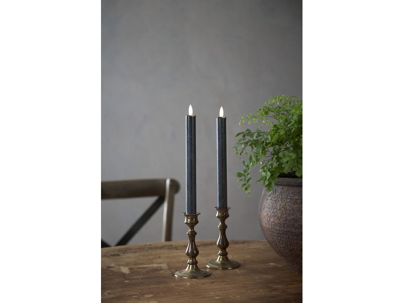 Star Trading LED-Stabkerzen Set Dinner 2P Flamme 25 cm – sc LED-Kerzen-2er-Set