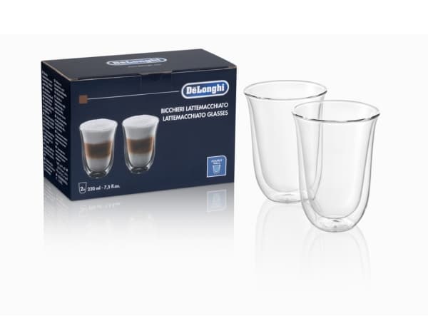 De’Longhi 5513214611, Gjennomsiktig, Glass, 2 stykker, Klar, 220 ml, 117 mm
