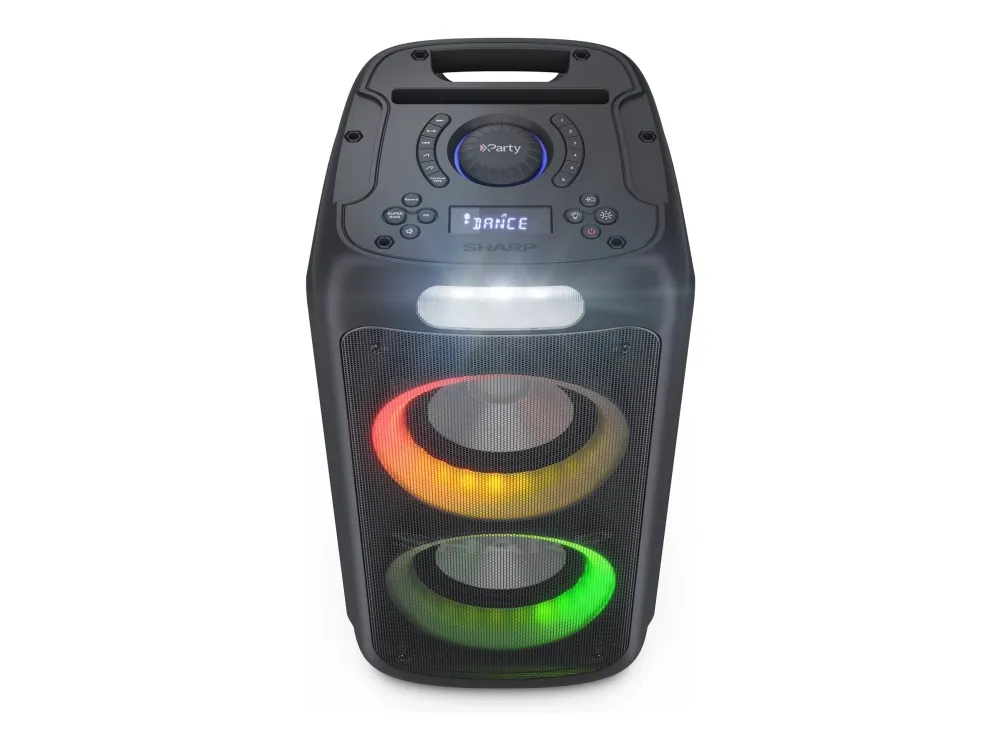 Sharp XParty Street Beat PS-949 - Festhøjttaler - trådløs - Bluetooth - App-kontrolleret - sort (gitterfarve - sort)
