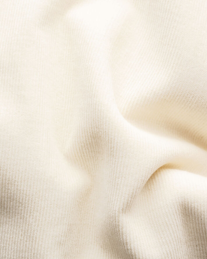 ETON Contemporary Fit White Fine Whale Coruroy Shirt Hvid