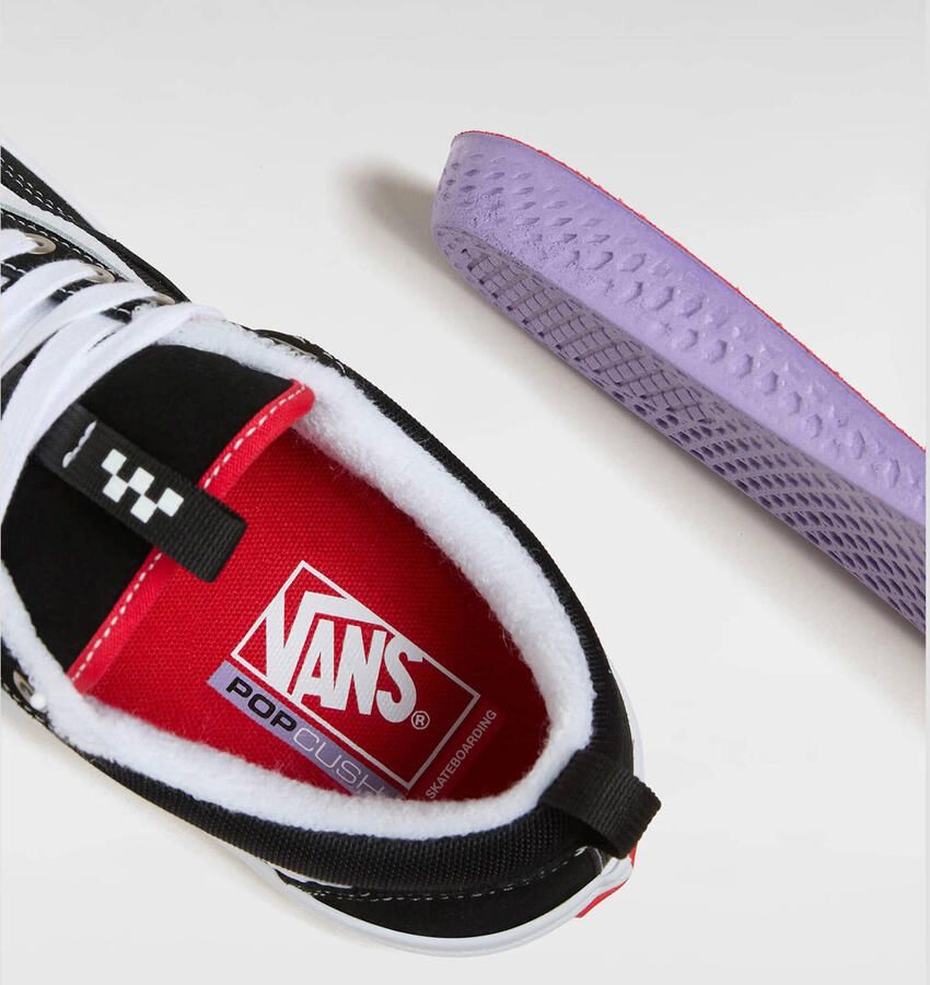 VANS Skate Old Skool 36+ sneakers zwart wit rood