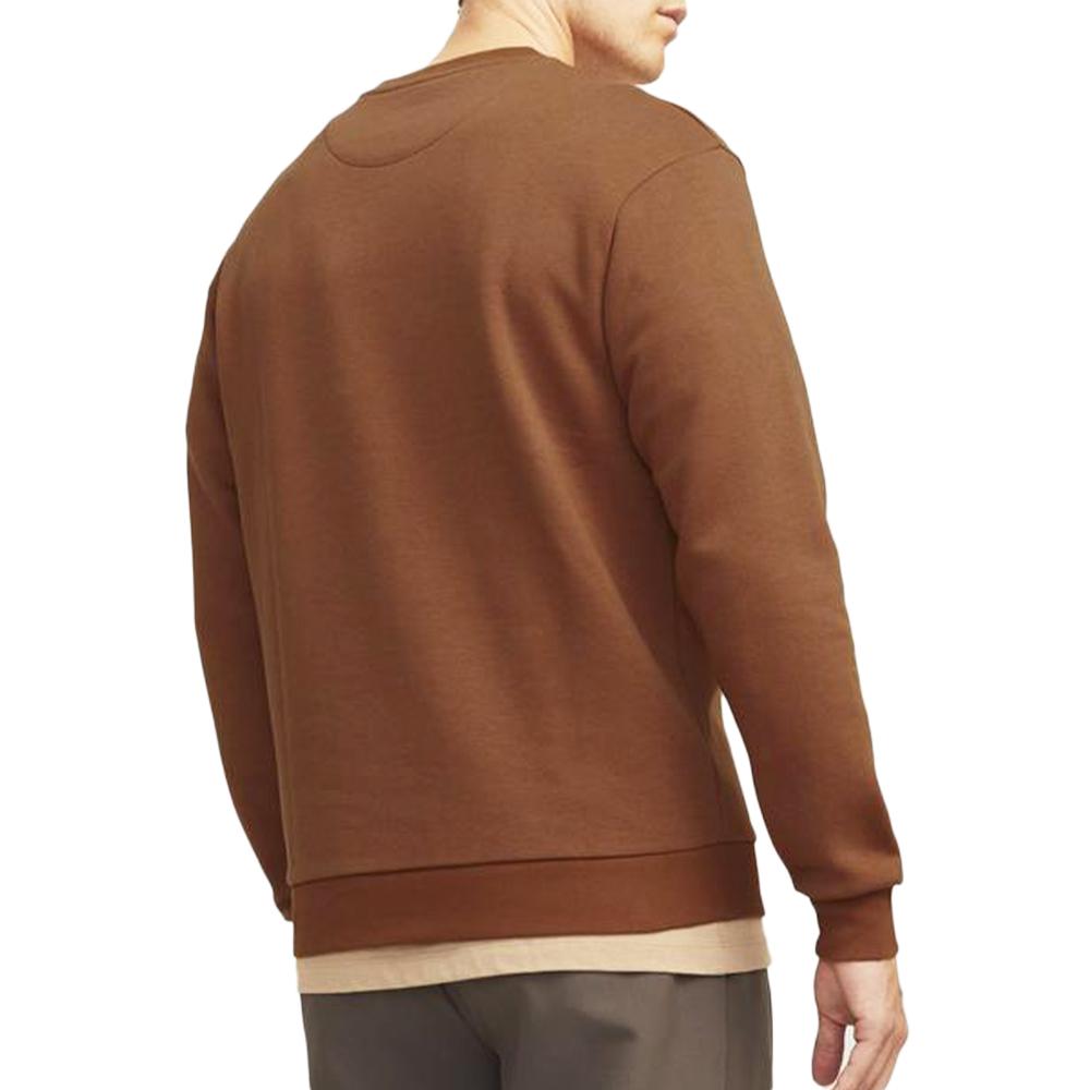 Jack & Jones Sweat Uni Marron Homme Jack & Jones Bradley