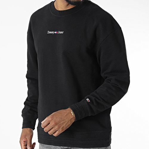 Sweat Crewneck Casual Linear 3881 Noir