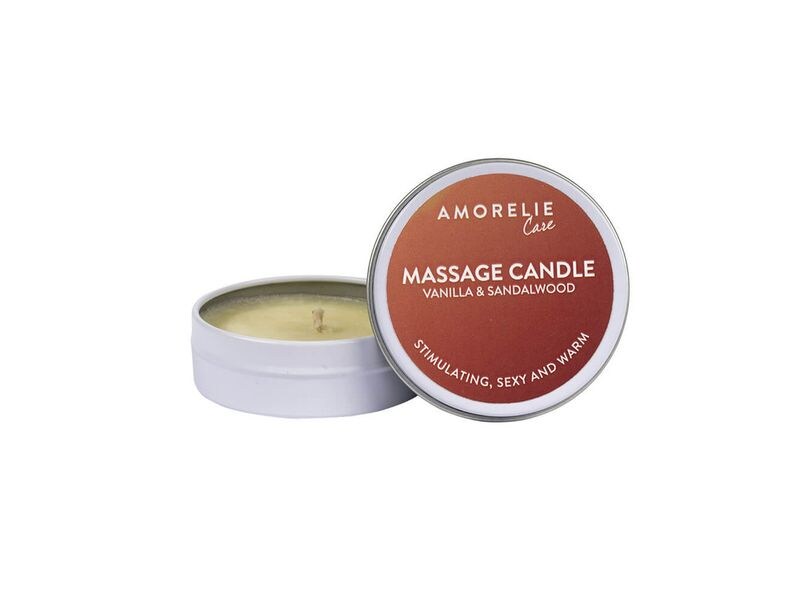 Amorelie Massagekerze Care Vanilla and Sandalwood 1 Stück Massagekerze ein purer Genuss bei jeder Massage