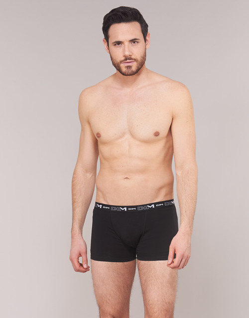 DIM - COTON STRETCH X3 - Noir / Gris / Blanc