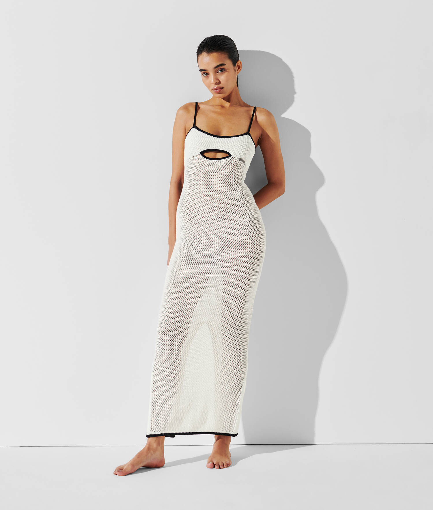 ROBE DE PLAGE EN CROCHET - Crème Cannoli