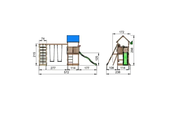 Jungle Gym Castle   Climb module xtra (804-280NCX)