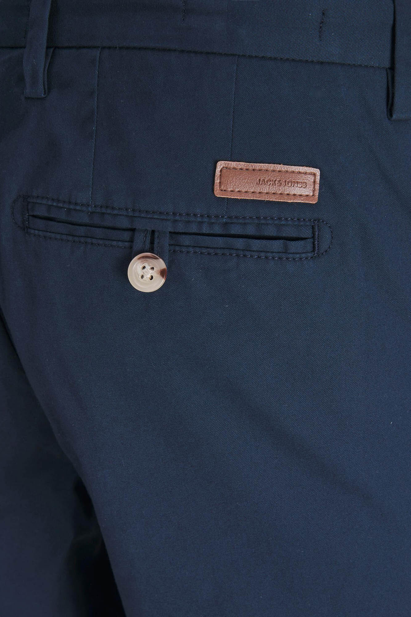 Calça chino algodón - Azul marinho