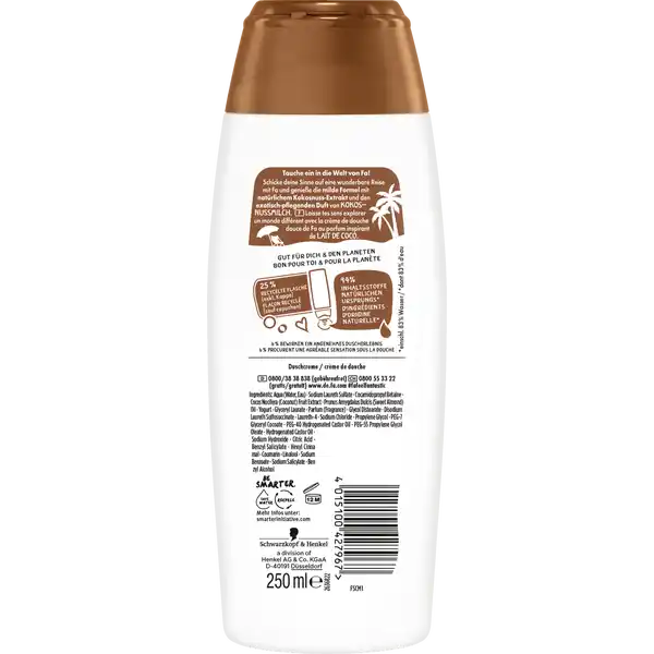 Pflegende Duschcreme Entdecke Coconut Milk
