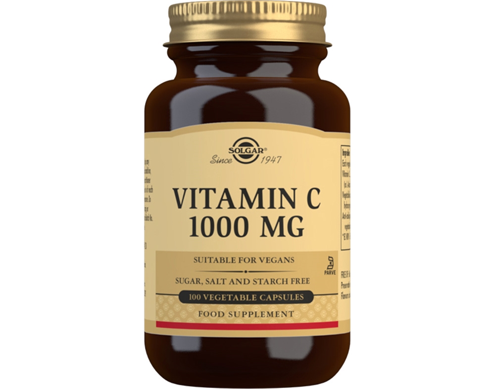 SUPLEMENTO SOLGAR VITAMINA C 1000MG 100 COMPRIMIDOS