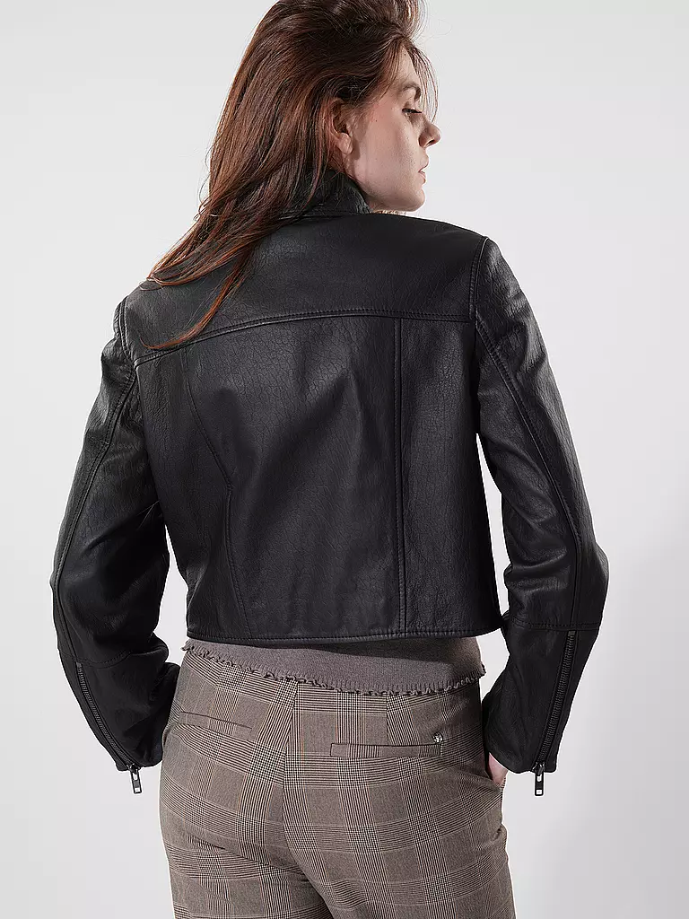 DRYKORN Lederjacke BARWALL schwarz