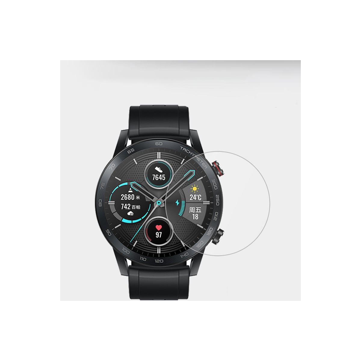 Skjermbeskytter i herdet glass for Samsung Watch 4 (2-pakning) 40mm
