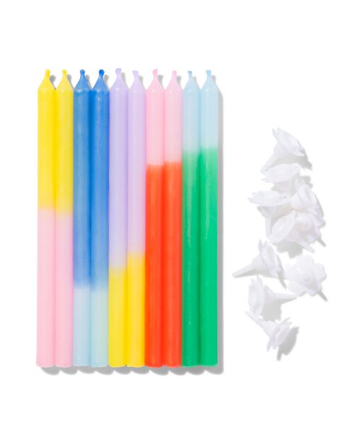 bougies de gâteau tendance lot de 10
