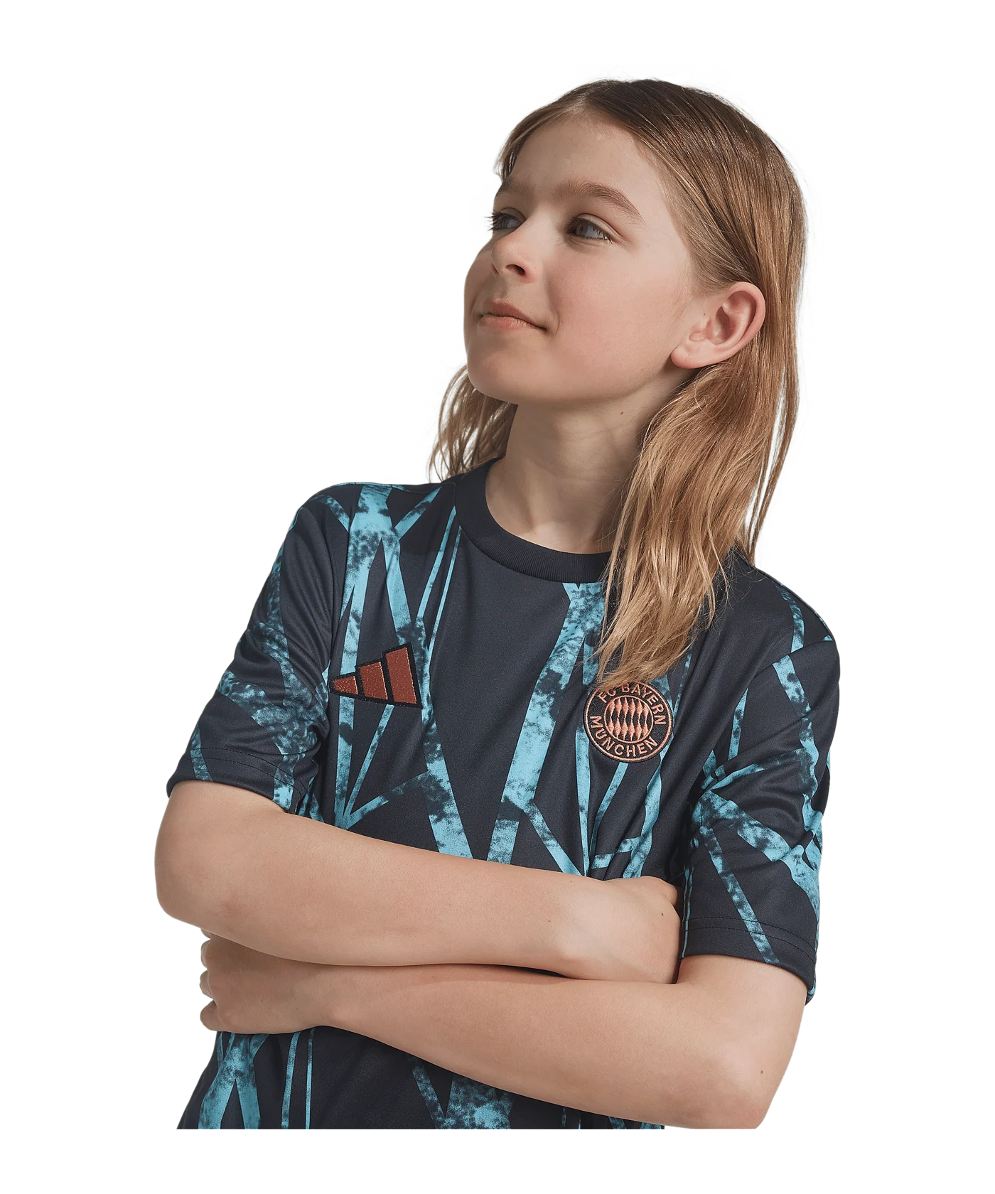 adidas FC Bayern München Prematch Shirt 2024/2025 Kids Schwarz