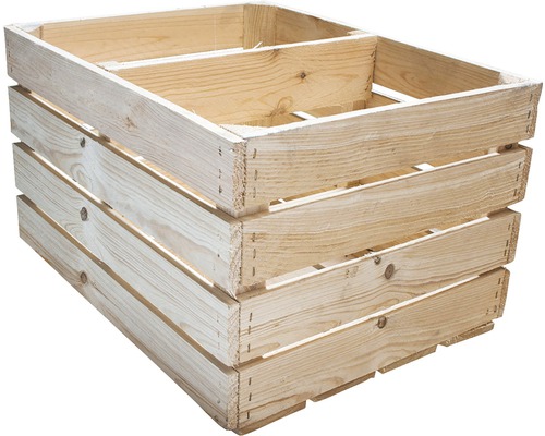 Vintage fruitkist met plank, horizontaal hout, 50x40x30 cm