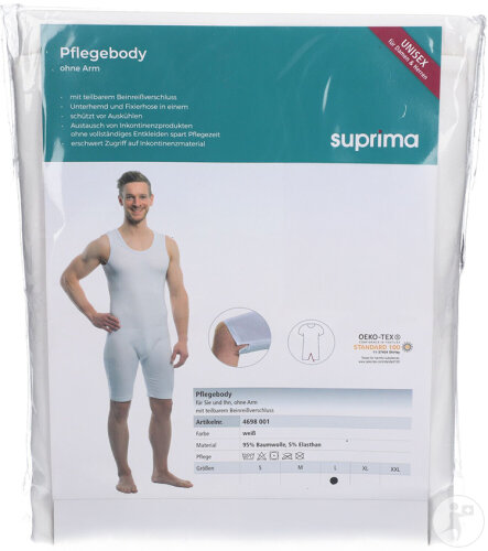 Bota Suprima 4698 Body Sous-Vêtement Sans Bras Blanc Large 80-110cm Pièce 1