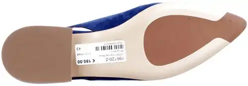 001387 Maripe blauw - maat 43.5 slingback blauw - maat 43.5 Calandschoen