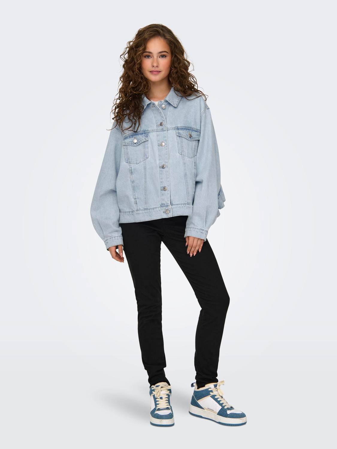 ONLPENNY Jeansjacke Light Blue Denim