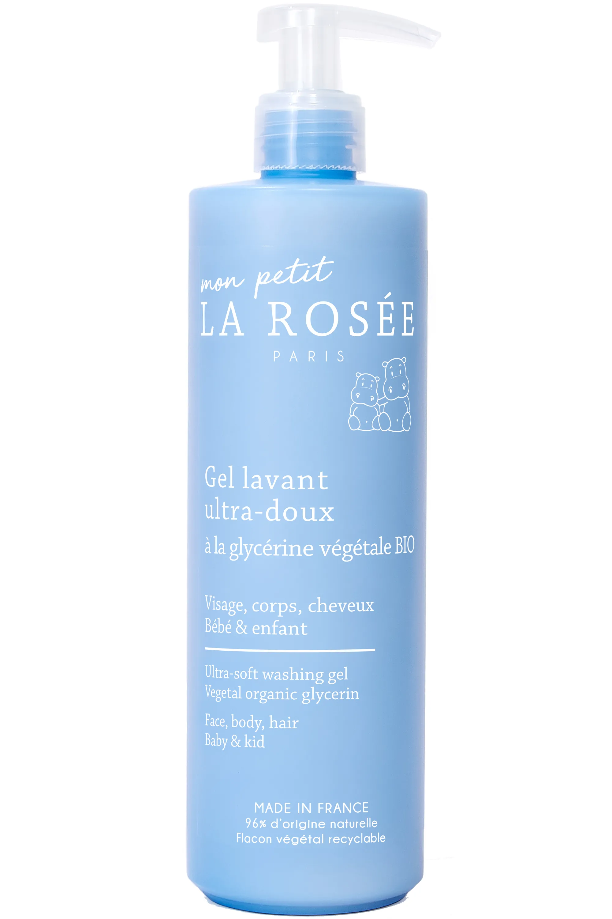 La Rosée Gel lavant ultra-doux bébé enfant visage, corps & cheveux rechargeable-400 ml