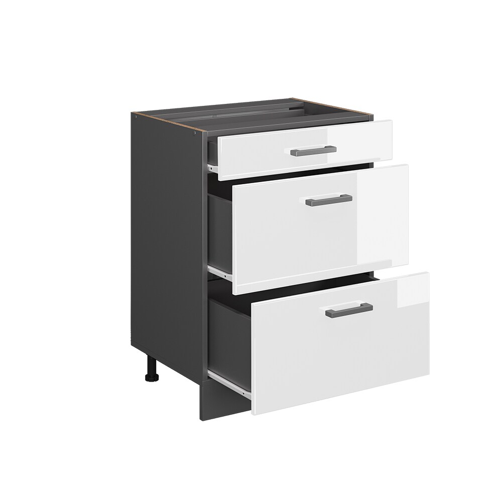 Vicco Schubladenunterschrank Küchenschrank Küchenzeile R-Line 60 cm Anthrazit Weiß Schublade