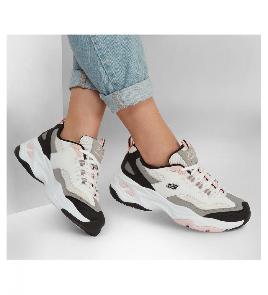 Tênis de couro Skechers D'Lites 4.0