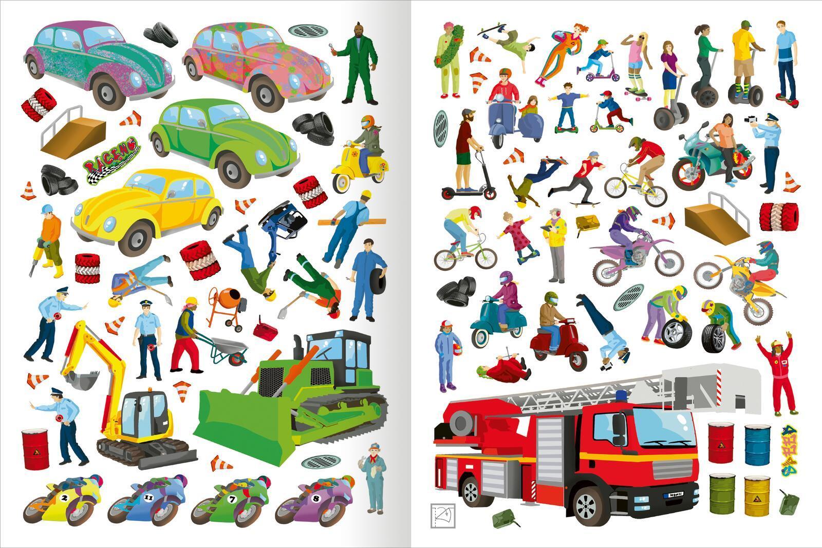Das Metallic-Stickerbuch - Fahrzeuge
