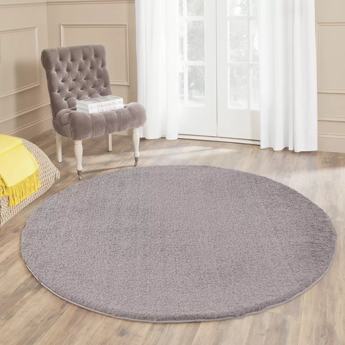 Hochflorteppich Lounge Grau