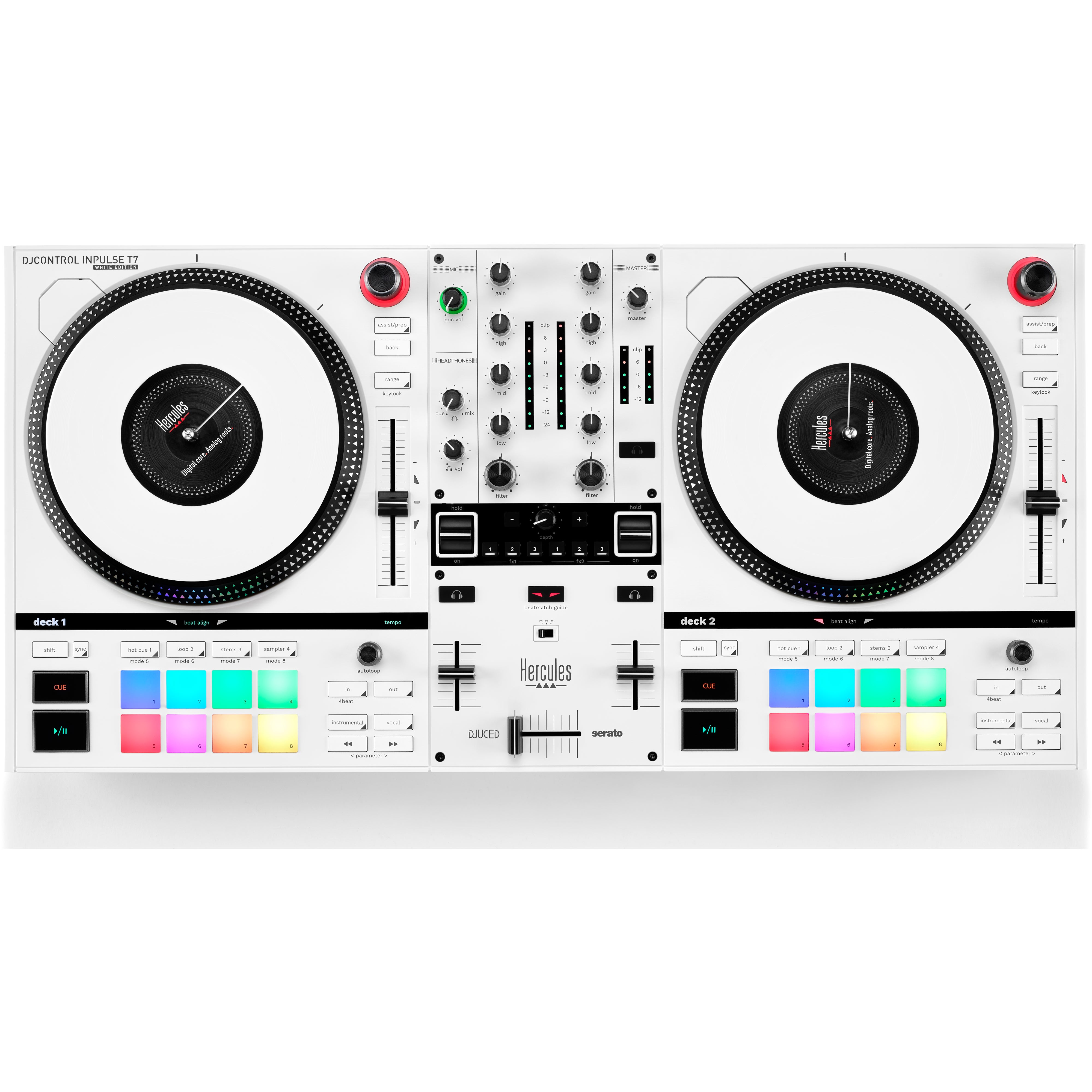 Hercules DJControl Inpulse T7 White Edition DJ controller
