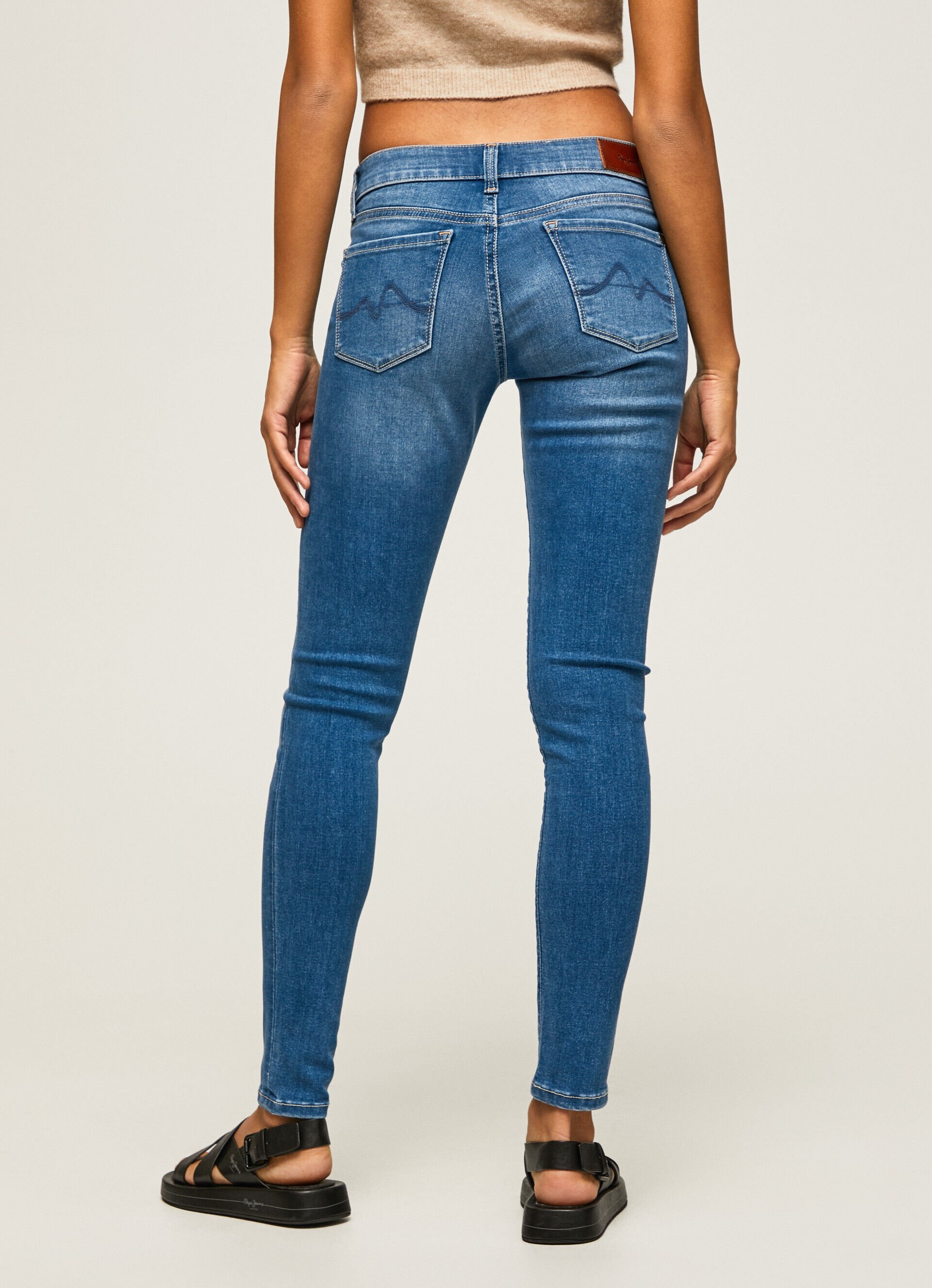 Calça jeans skinny de cintura média SOHO FIT - jeans