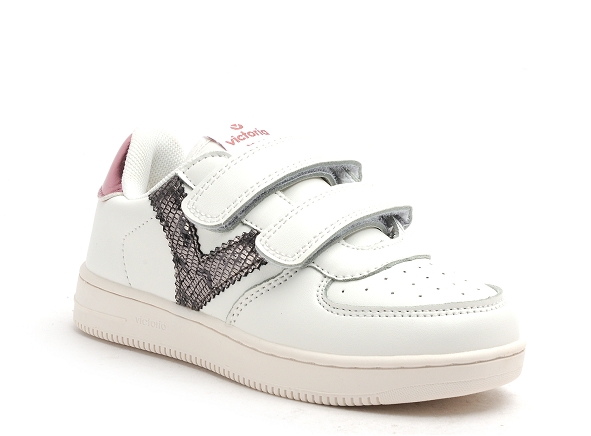 Victoria basses enfant 1124106 tiempo efecto piel fan blanc