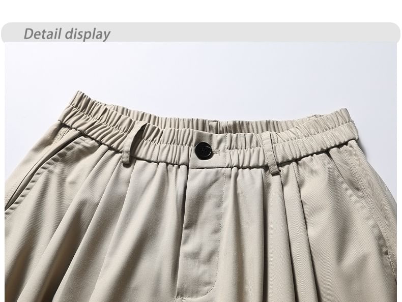 Shineon Studio - Hoge taille, effen, wijde shorts