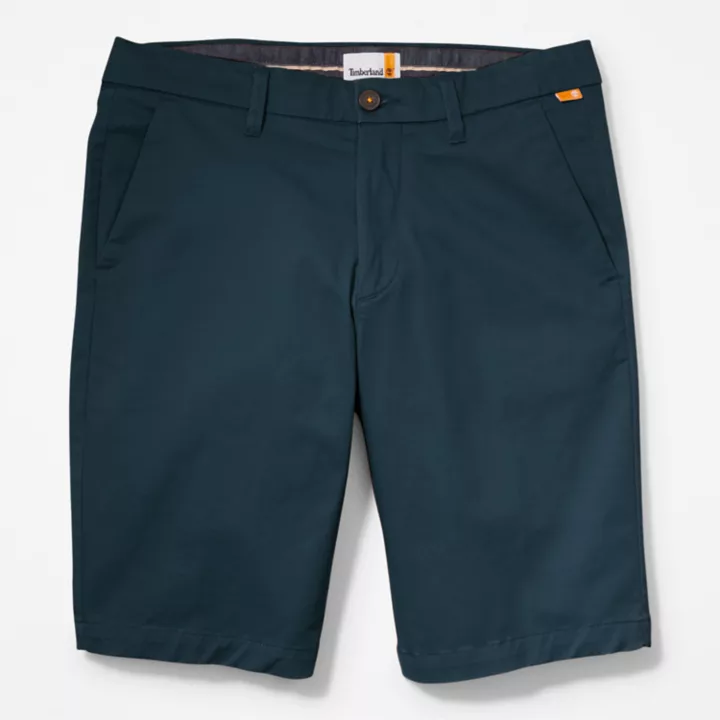 Short chino stretch Squam Lake pour homme en bleu foncé