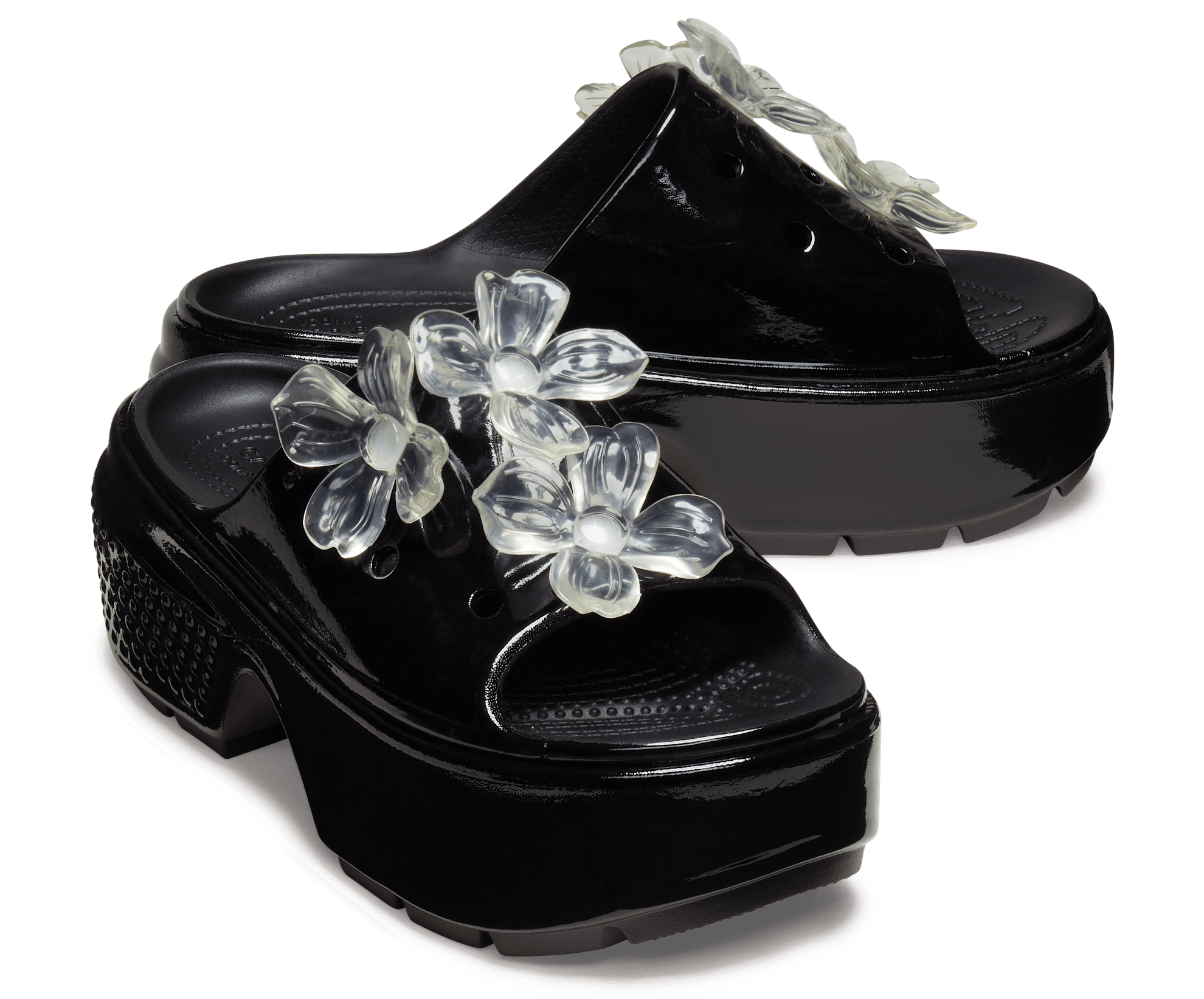 Stomp Hyper Floral High Shine Slide