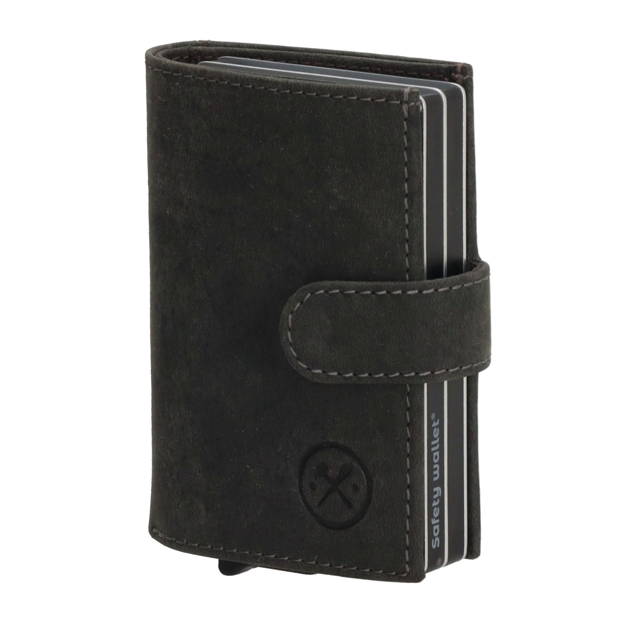 Hide & Stitches Idaho Safety Wallet Zwart