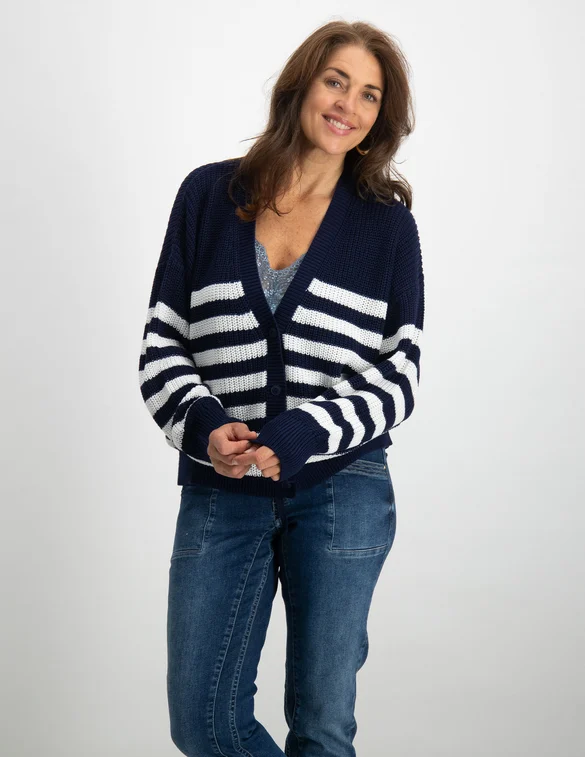FREE|QUENT Vest Iben gestreept 202668