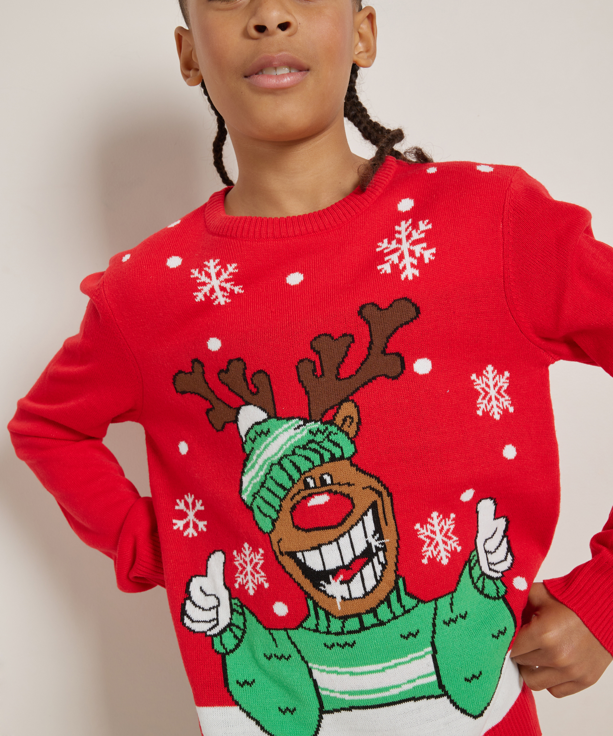 trui met kerstprint