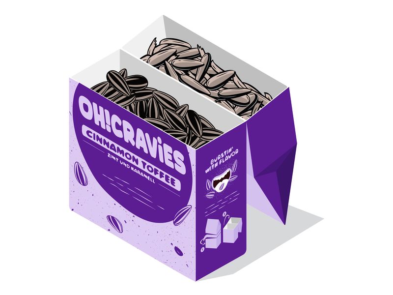 Cravies Sonnenblumenkerne Grilled Onion 60 g Herzhaft gerösteter Snack mit würzigem Grilled-Onion-Geschmack aus «Die Höhle der Löwen»