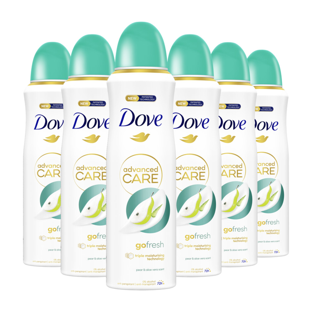 6x Dove Deodorant Spray Pear Aloe Vera200 ml