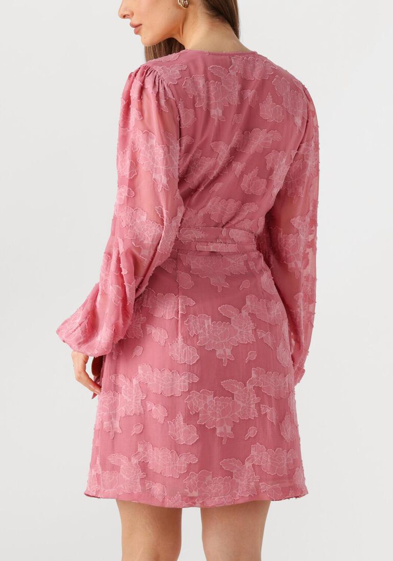 roze aaiko mini jurk eloise chiffon flower pes 509