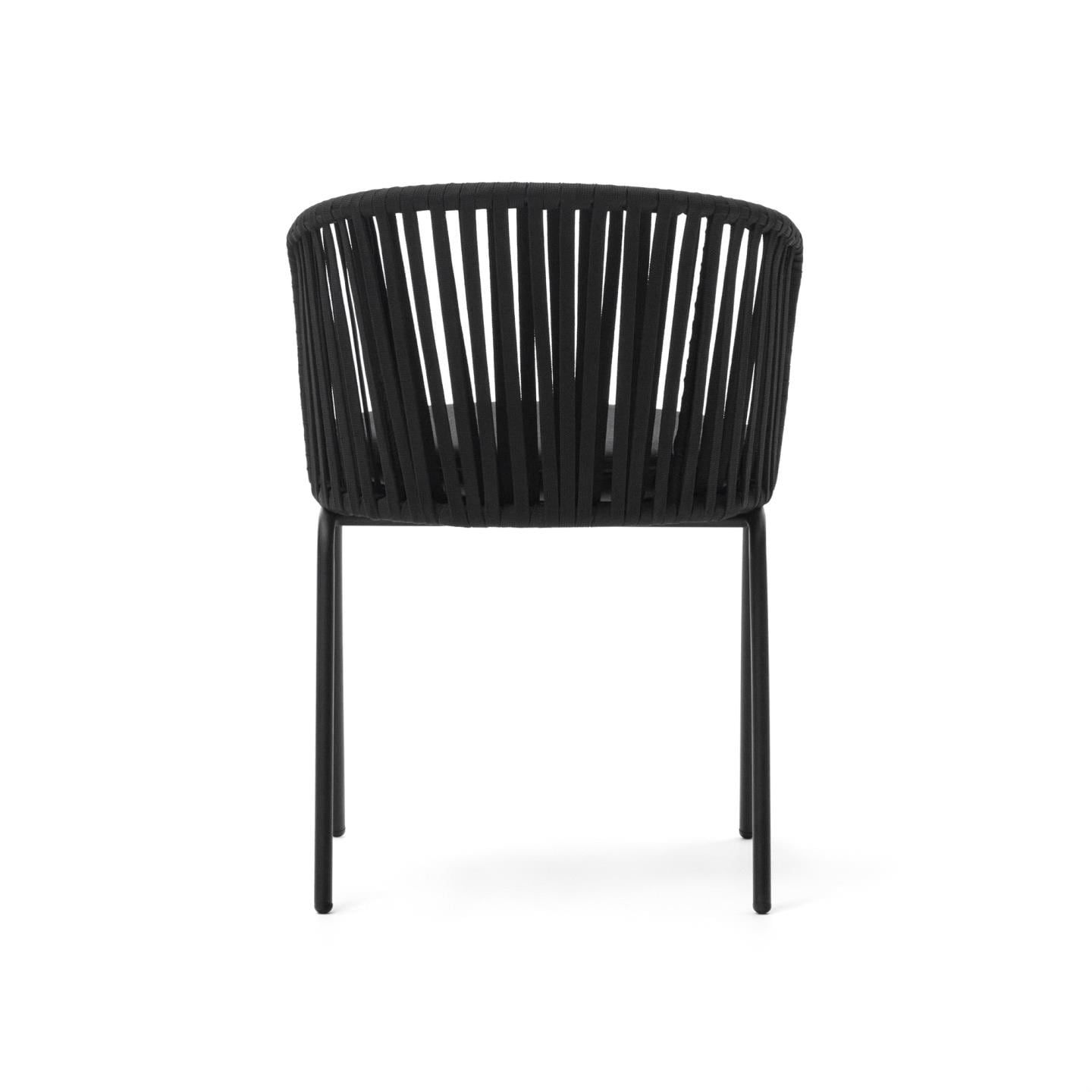 Kave Home Gartenstuhl JONCOLS 4er Set schwarz