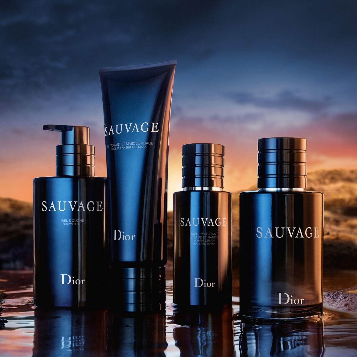 DIOR Sauvage Gel Douche Parfumé Pour le Corps - Nettoie, Rafraîchit et Parfume la Peau
