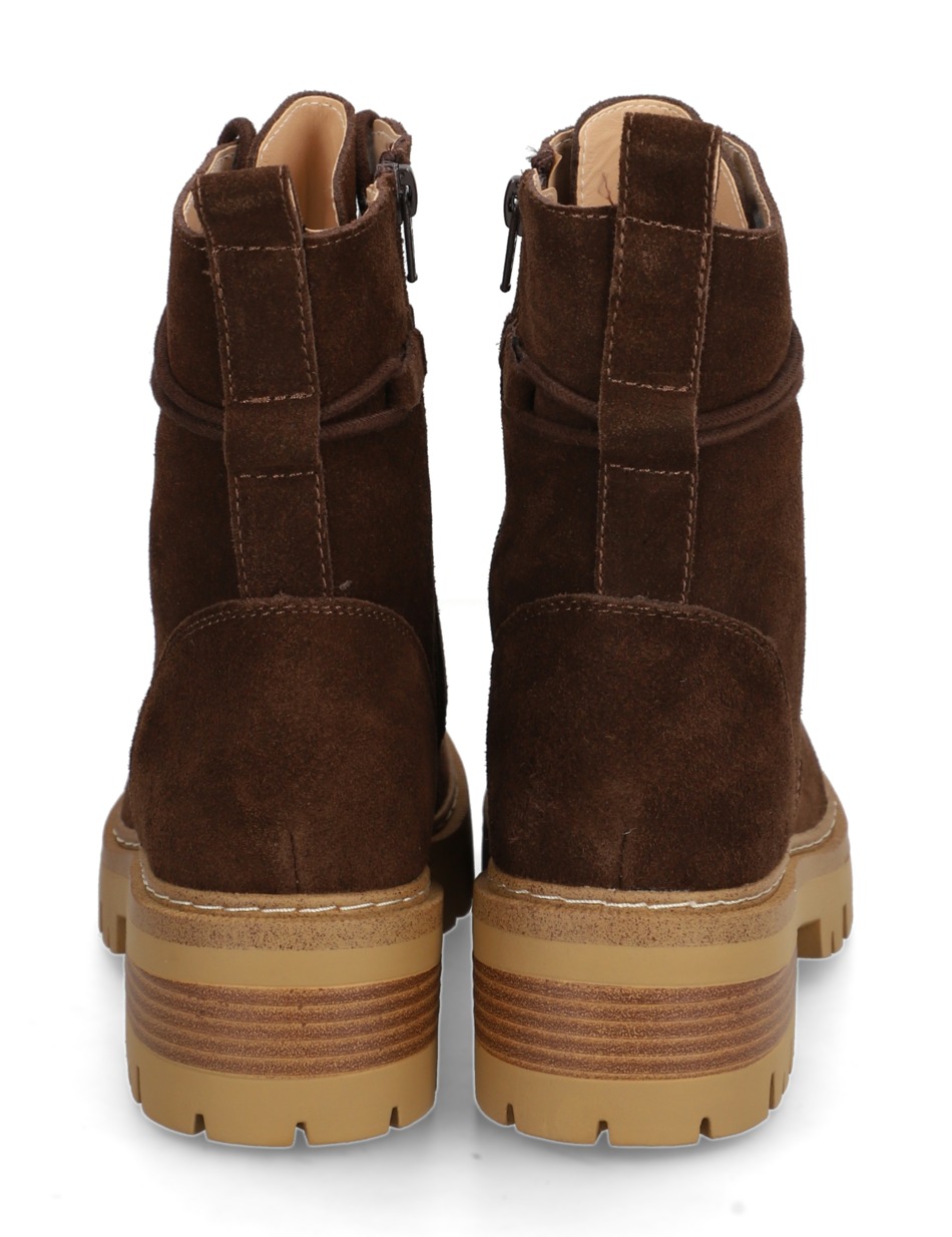 Veloursleder Schnürboot