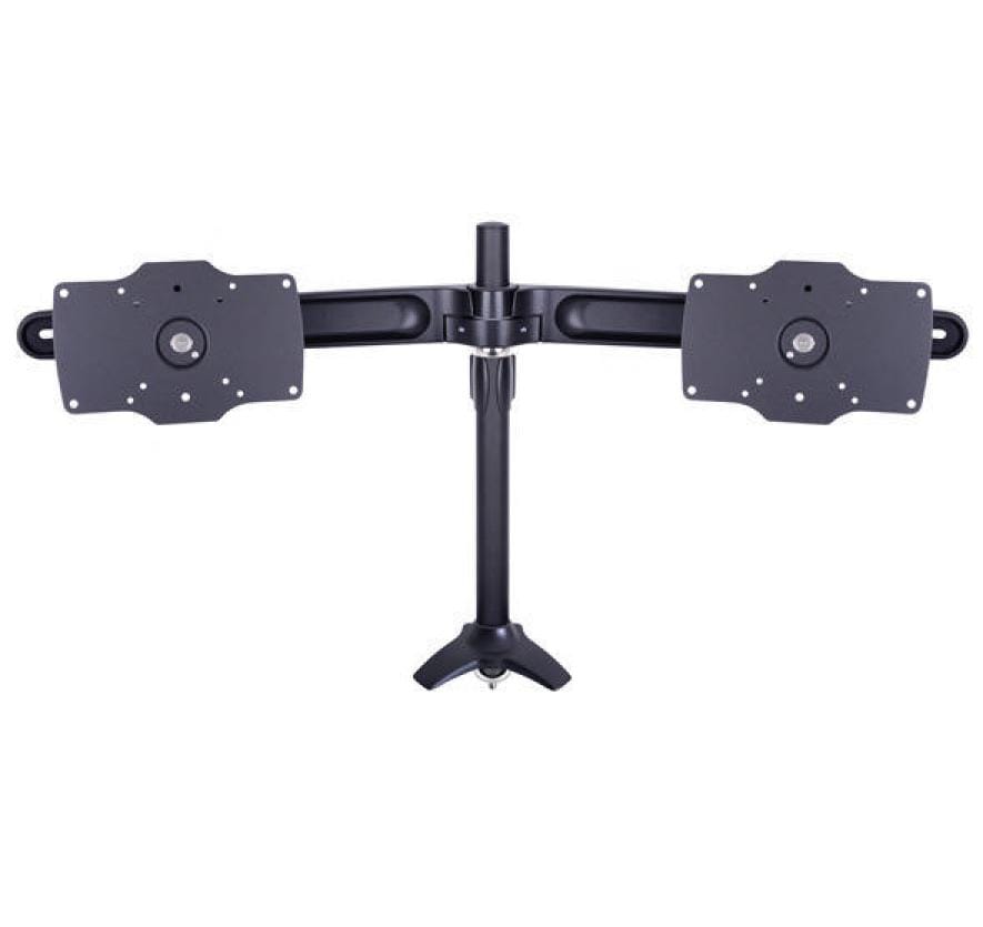 Monitor-Standfuss Dual bis 30 kg – Schwarz<br>Für 2 Bildschirme