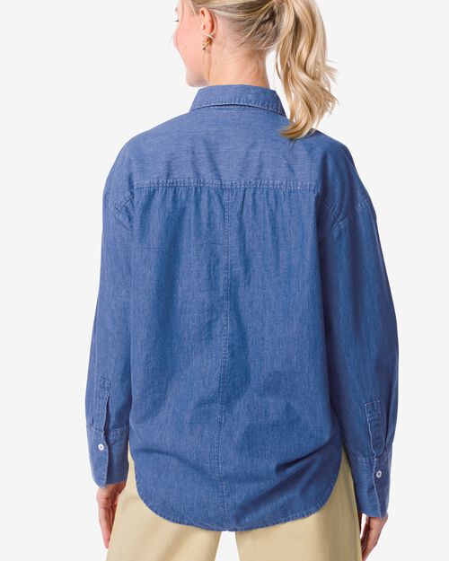 chemisier femme Kelsey bleu moyen