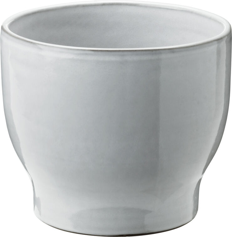 Knabstrup Keramik Urtepotteskjuler, hvid, Ø 14,5 cm White