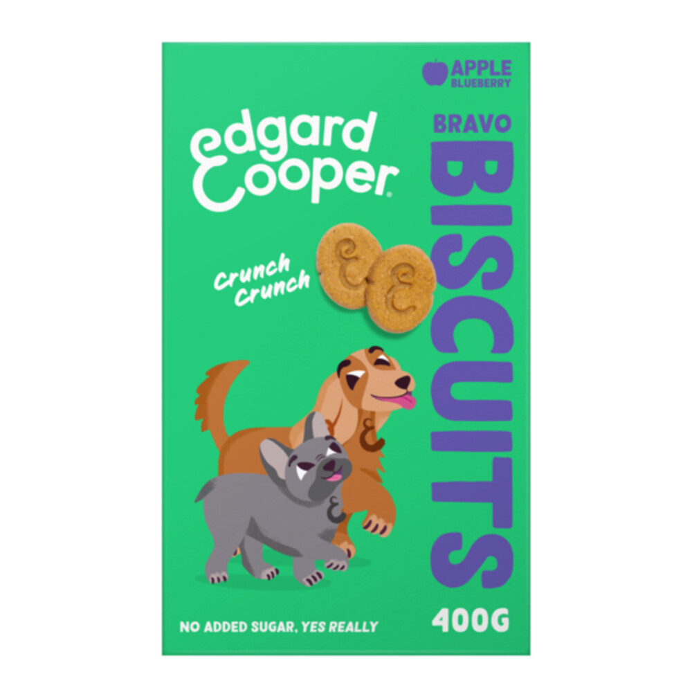 Edgard & Cooper Adult Biscuit Appel & Blueberry400 gr