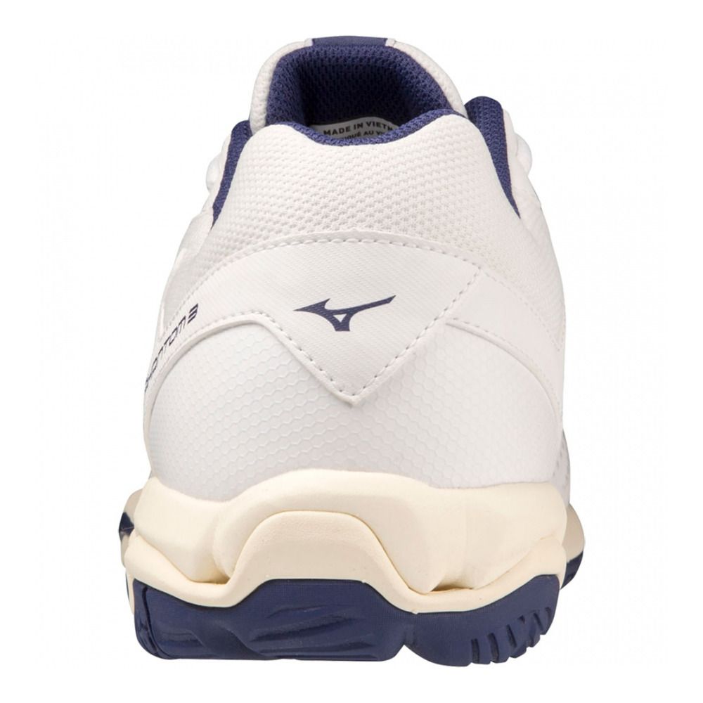Mizuno WAVE PHANTOM 3 - Chaussures handball white/blueribbon/mp gold