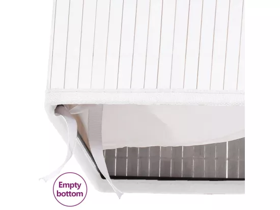 Panier à linge Bambou Blanc 100 L
