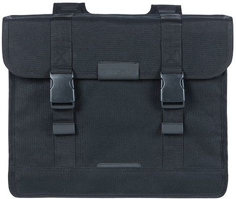 Basil - Kavan Eco Classic - Fietstas - Zwart - Organisch Canvas - 58L