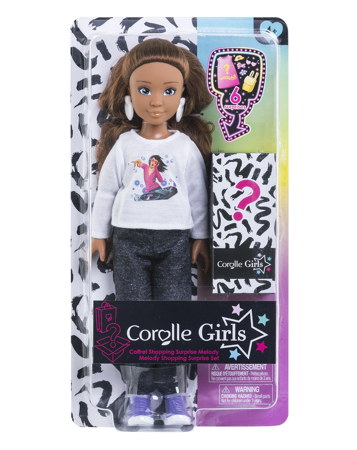 Ankleidepuppe MELODY SHOPPING SURPRISE (28cm) mit Zubehör